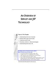 an overview of servlet and jsp technology - School of Information ...