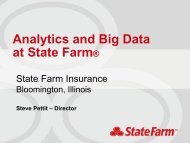 Analytics and Big Data at State Farm®