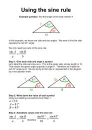 Using the sine rule - Benjamin-Mills