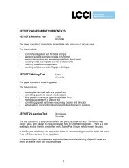 JETSET 2 ASSESSMENT COMPONENTS JETSET 2 Reading Test ...