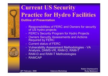 Current US Security Practice for Hydro Facilities - iPresas