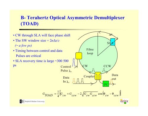 Optical Time Division Multiplexing - Northumbria University