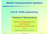 Mobile Communication Systems - Northumbria University