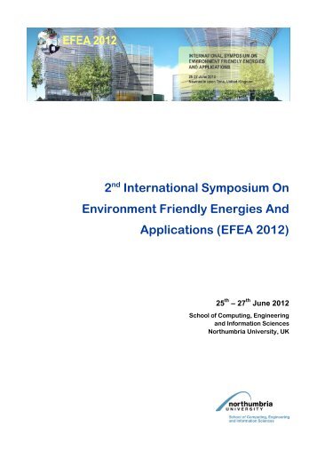 EFEA Programme (pdf) - Northumbria University