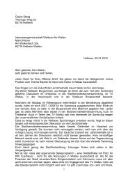 Antwort von Gisela Stang - Interessengemeinschaft Wallauer fÃ¼r ...