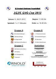 Spielplan 2012 - SG Sindringen-Ernsbach