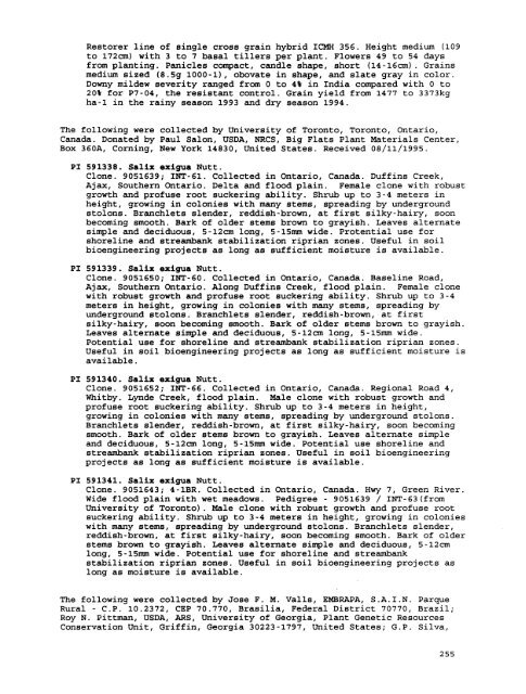 Plant Inventory No. 204, Part II - Germplasm Resources Information ...