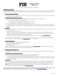 FIU Immunization Documentation Form - Florida International ...