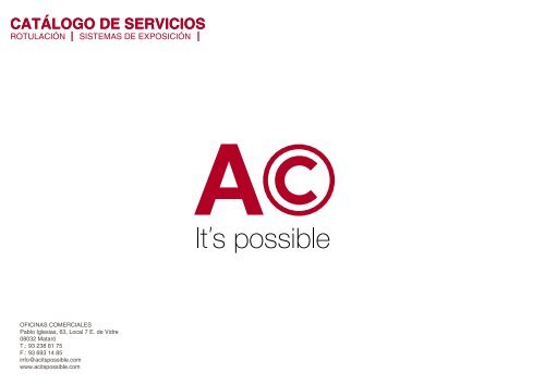 CATÁLOGO DE SERVICIOS