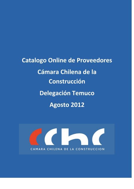 Catálogo Proveedores Temuco Agosto