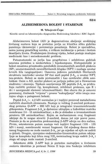 Sažeci 2. Hrvatskog kongresa medicinske biokemije - Klinički zavod ...