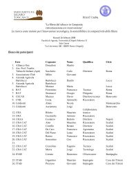 Lista dei partecipanti - Ingegneria agraria e agronomia del territorio