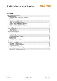Elektronisk kommunikasjon - Kundesider - Aditro