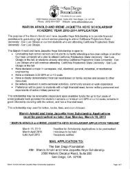 2013 - 2014 Heye Scholarship application - Admissions - Cal Poly ...