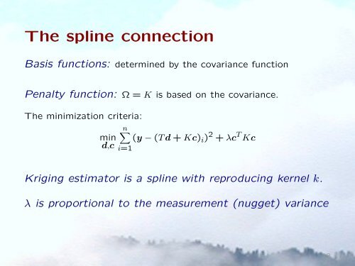 Spatial Process Estimates - IMAGe