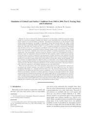 Simulation of Global Land Surface Conditions from 1948 to ... - IMAGe