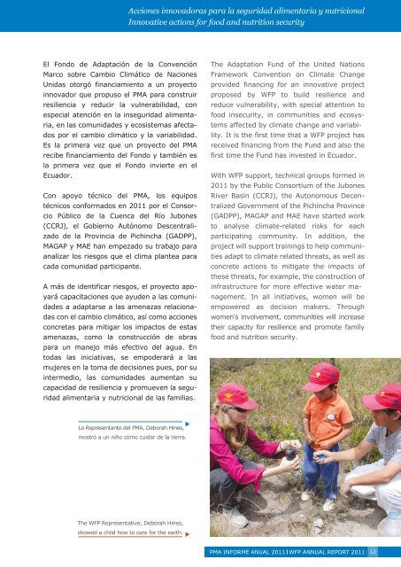 Informe Anual Annual Report Ecuador 2011 - Adaptation Fund