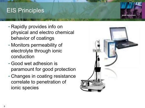 Employing Electrochemical Impedance in Predicting ... - Halox