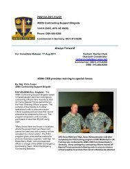 PRESS RELEASE - Home Page 409th Contracting Support Brigade