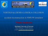 Collision accident reconstruction in NMS-90 simulator - Baltic Master