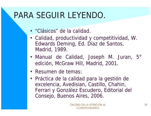 La atenciÃ³n al cliente/usuario basada en la calidad - Alejandro ...