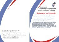 ACC Statement on Sexuality - Assembly of Confessing Congregations