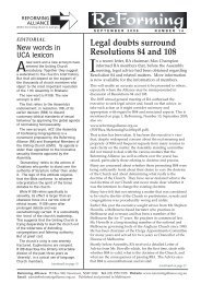 Issue 14 September 2006 - Assembly of Confessing Congregations