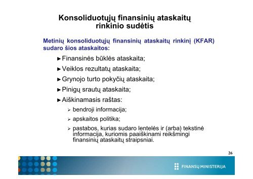 2 dalis - Finansų ministerija