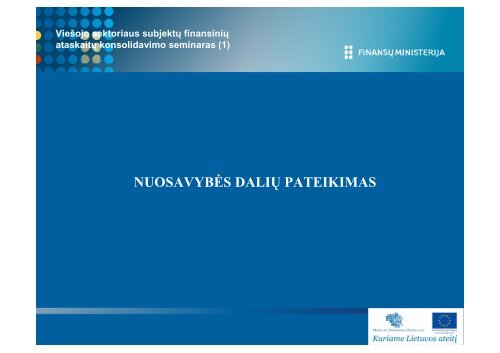 2 dalis - Finansų ministerija