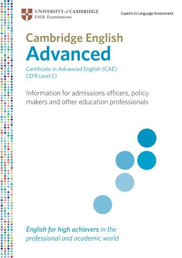 View / download - CAE Exam