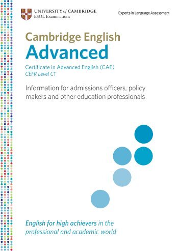 Cambridge English Advanced - CAE Exam