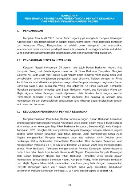 negeri selangor - Jabatan Audit Negara