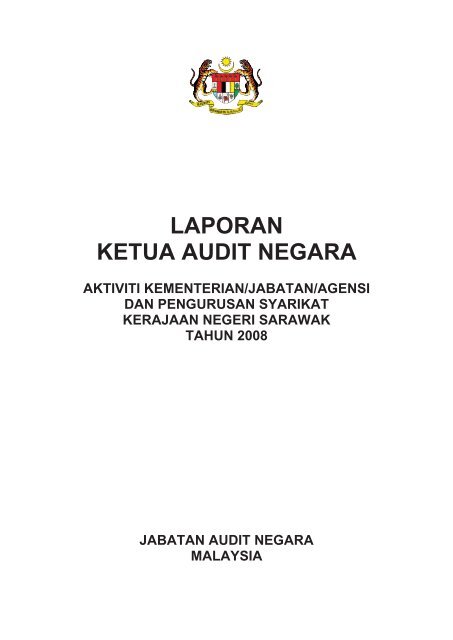 JH302459 cover sarawak.indd - Jabatan Audit Negara