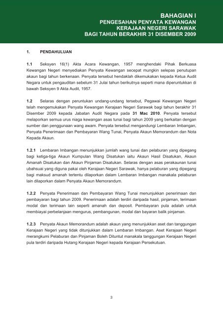 bahagian i - Jabatan Audit Negara