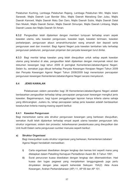 bahagian i - Jabatan Audit Negara