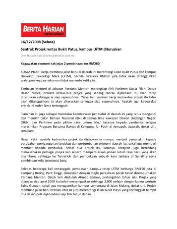 16/12/2008 (Selasa) - Jabatan Audit Negara