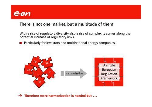 E.ON presentation (European regulatory aspects)