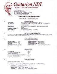 MSDS UC-9 ULTRASONIC COUPLANT.pdf - Centurion NDT, Inc.