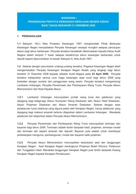 negeri kedah - Jabatan Audit Negara