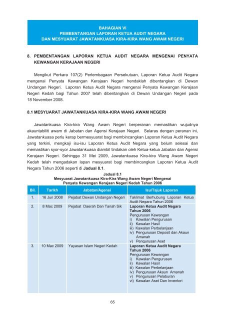 negeri kedah - Jabatan Audit Negara