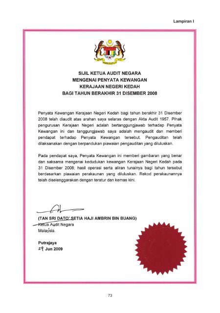 negeri kedah - Jabatan Audit Negara