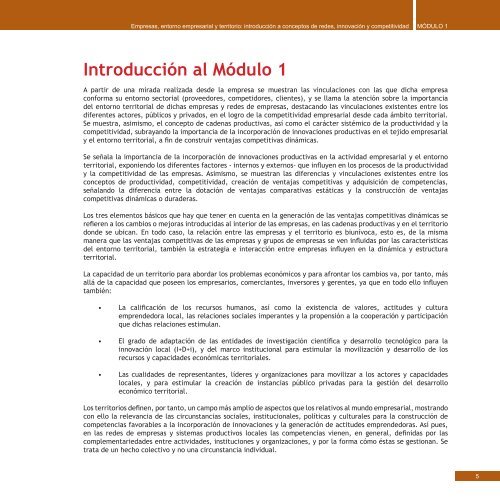 Módulo 1. Empresas, entorno empresarial y territorio - ADEC