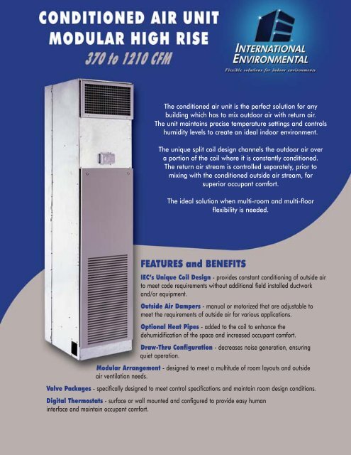 Modular Hi-Rise Series Conditioned Outside Air Option - IEC ...