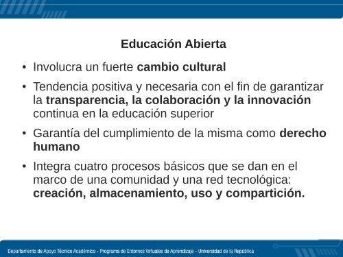 Ecosistema de Aprendizaje para la Educación Abierta - tical 2013