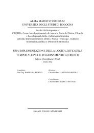 ALMA MATER STUDIORUM UNIVERSITÃ DEGLI ... - Defeasible Logic