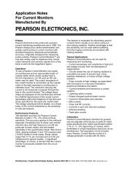 PEARSON ELECTRONICS, INC. - Alrad Instruments Ltd.