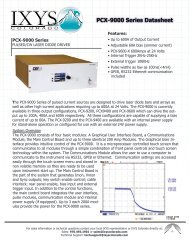 PCX-9000 Series Datasheet - IXYS Colorado