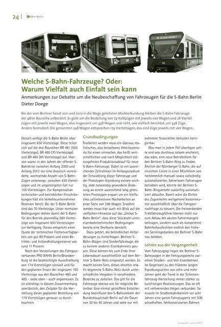 S-Bahn-Krimi Berlin - S-Bahn-Tisch