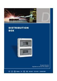 DISTRIBUTION BOX - PEOPLE ELE.APPLIANCE GROUP CHINA