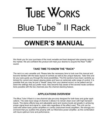 924 Blue Tube™ II Rack - Genz Benz